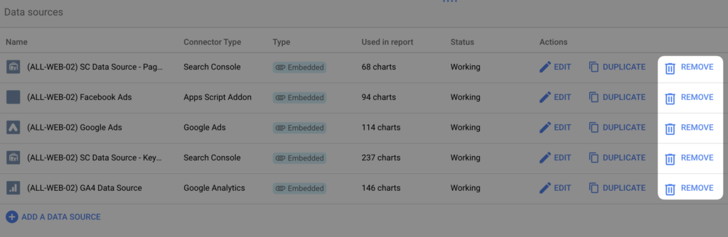 How to Remove a Data Source in Looker Studio - Data Bloo